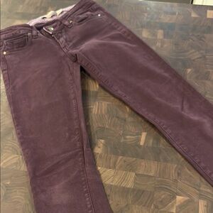 PAIGE Women's Deep Purple Straight Leg Jeans